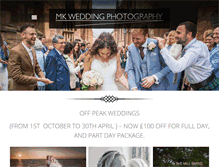 Tablet Screenshot of mkweddingphotography.com